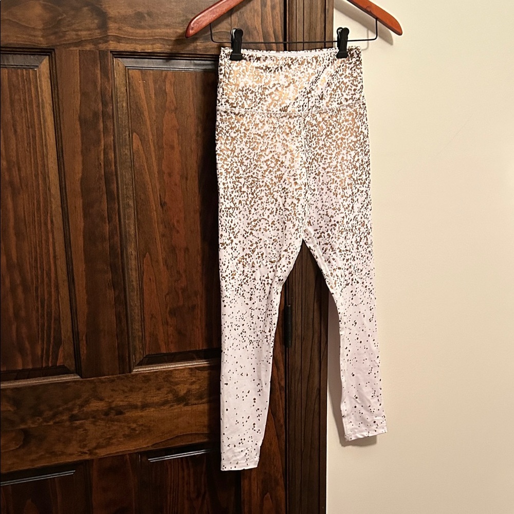 ZYIA White Sparkly Leggings